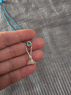 Silver fish necklace new