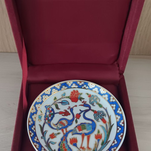 Porcelain decorative plate collectible like new, Kutaxya