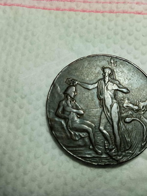 Βρετανικό εμπορικό νόμισμα token μισής πεντάρας του 1897 από το Πόρτσμουθ για τον ναύαρχο Τζον Τζέρβις