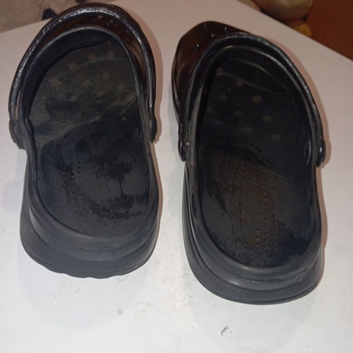 Flip Flops Size 44 Black with Anatomical Footbed Like New