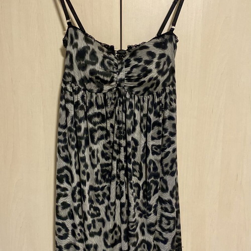 ASOS dress with black and grey leopard print, new