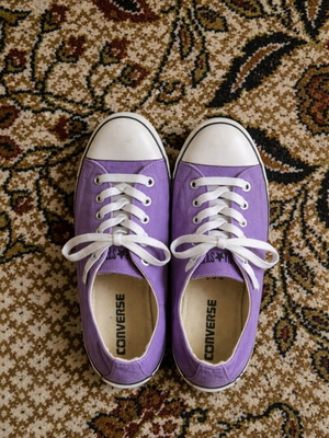 Converse All Star αθλητικά σαν καινούργια, μωβ, νούμερο 39-39.5