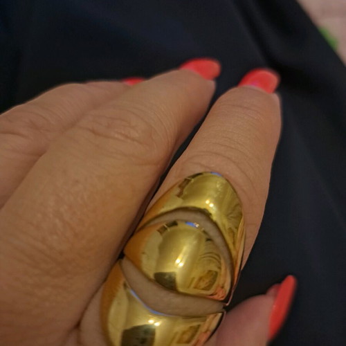 Ring new stainless steel gold-colored