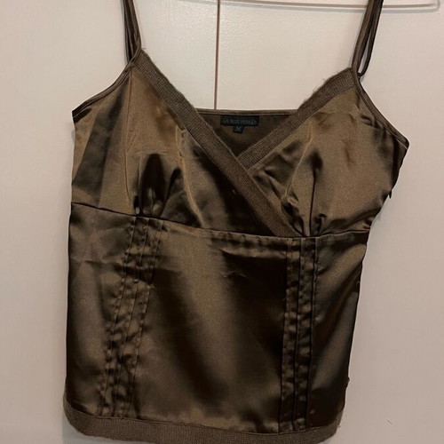 Blue Rose women's top bronze M like new with side zipper