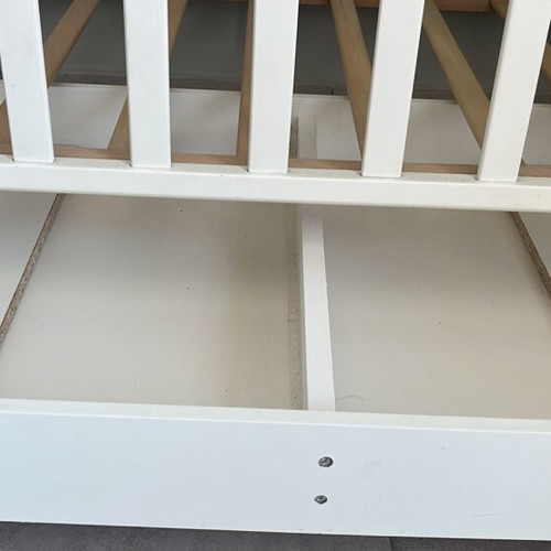 Baby cot 1.35x0.7 m with mattress used