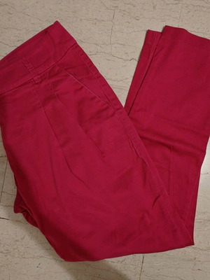Fuchsia women's fabric pants like new, sizes S-M