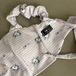 Chic Mess bustier top like new, multicolor, ties at back