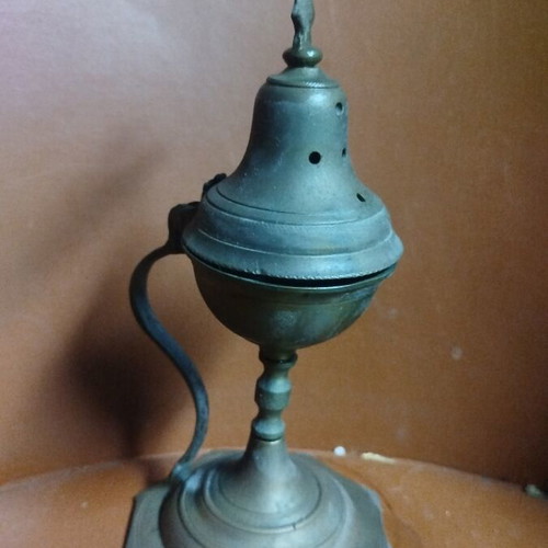 Old brass incense burner used, Greek made 75-80 years old