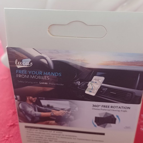 Lucas Car Phone Mount New, 360° Rotation, Air Vent Holder