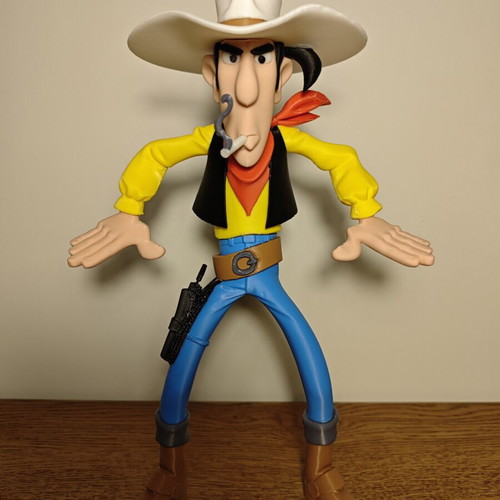 3D print figure Lucky Luke 29 cm like new, plastic PLA