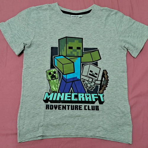 Minecraft pajama used for boy 10 years 140 cm, cotton
