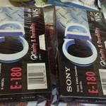 Sony E-180 βιντεοκασέτες VHS, πακέτο 2, σφραγισμένες
