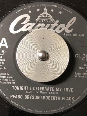 Tonight I Celebrate My Love βινύλιο μεταχειρισμένο, 7", single, 45 RPM, pop