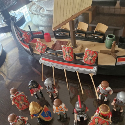 Playmobil figures and ship like new
