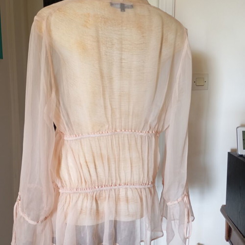 Fidele silk blouse like new, pink, size ML