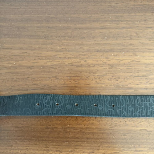 Guess belt for woman like new, black canvas with gold buckle, size L (105)