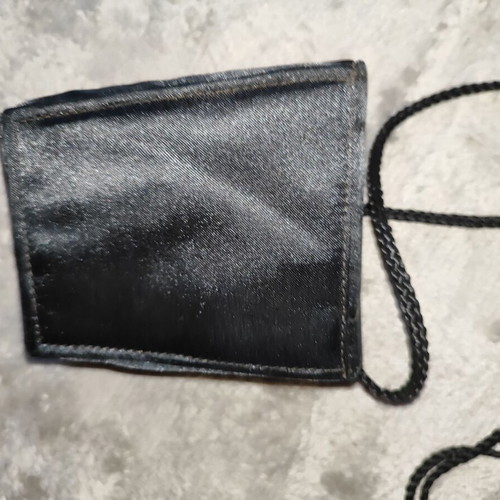 Vintage Black Satin Shoulder Bag like new