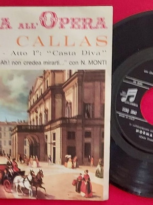 Maria Callas & Nicola Monti La Sonnambula / Norma 7" single