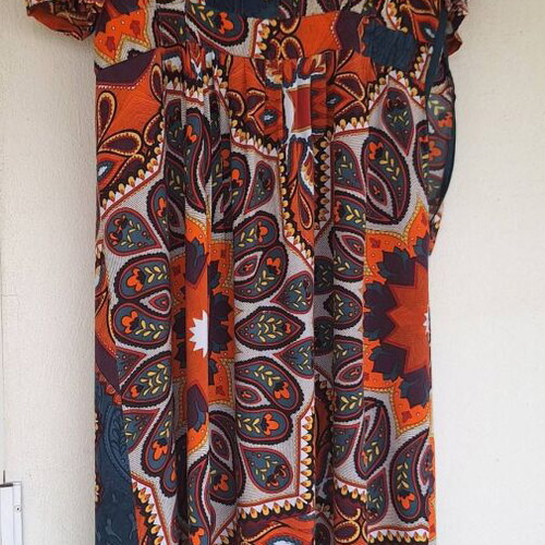 Long dress La Redoute Collections boho style with vibrant colors like new
