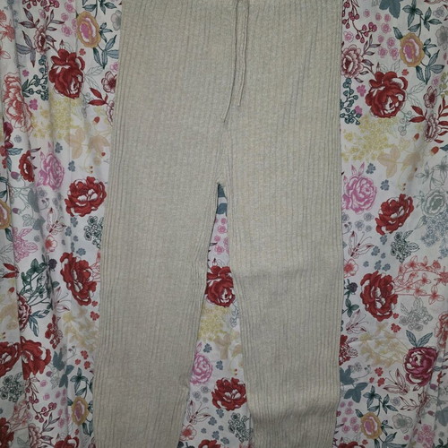 Ribbed lounge pants like new, beige