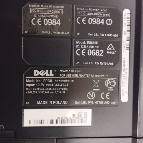 Dell Model EU870D used, broken without power supply