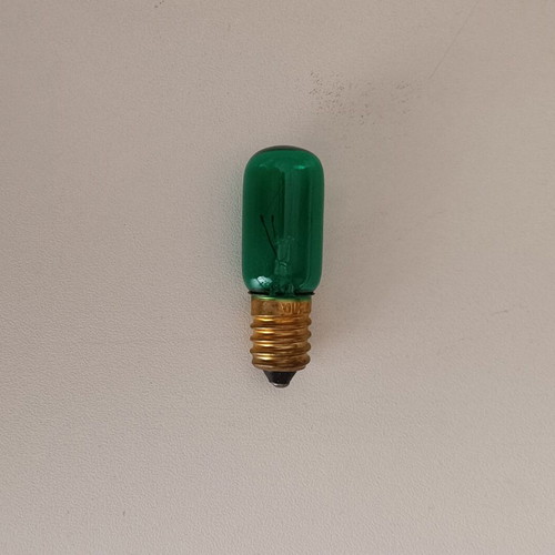 Small green E14 light bulb new