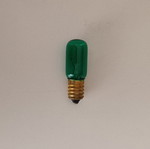 Small green E14 light bulb new
