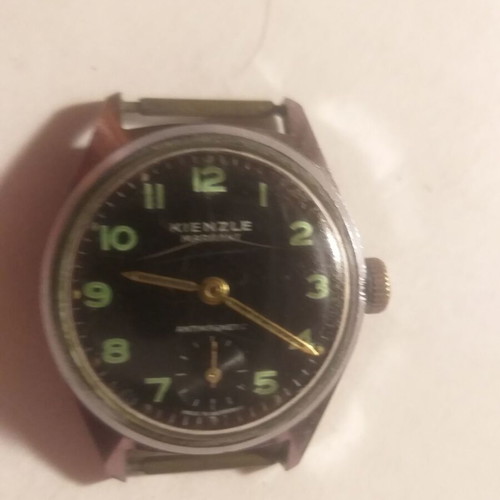 Kienzle wristwatch used from 1968 with luminous hands