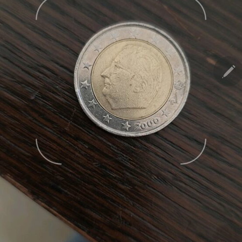2 Euro 2000 King Albert II coin used