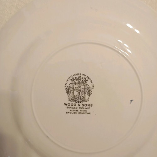 Decorative vintage plate from English porcelain like new