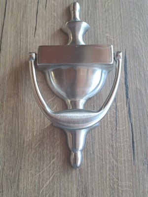 Door knocker type «Ydria» new with nickel mat finish
