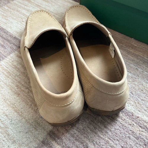 Men's moccasin shoes size 42 beige like new with belt