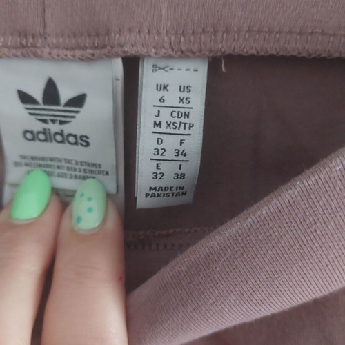 Adidas sports pants XS like new, white and pink
