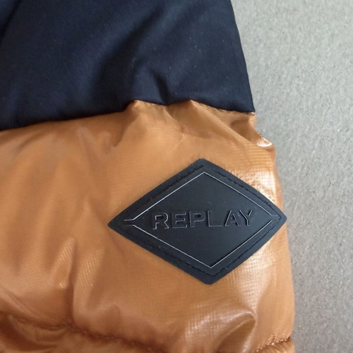 Replay Winter Jacket new men's heavy weight black and orange S/M