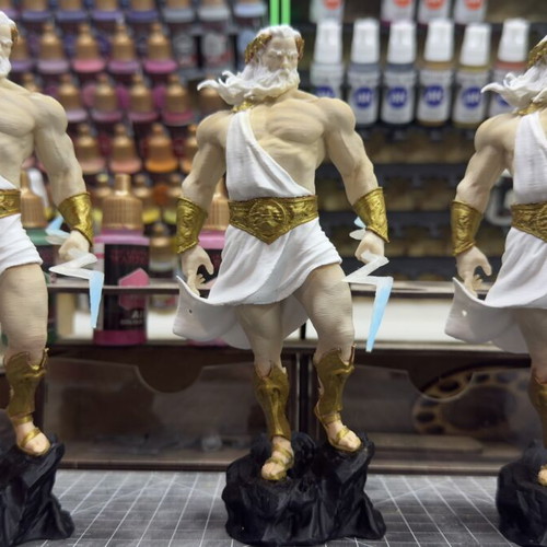 Zeus figure 17cm PLA 3D printed