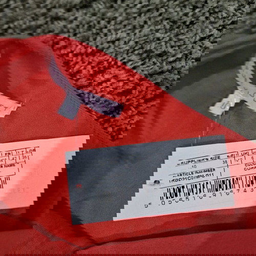 True Violet Midi Dress One Shoulder Ruffle New, Size M, Coral