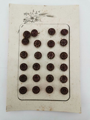 Metal buttons used from 1960, sold per piece