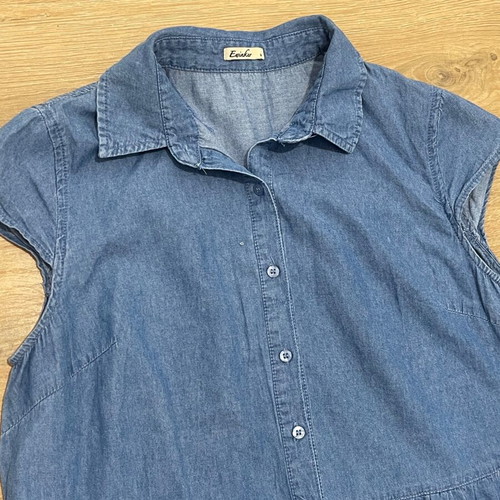 Denim dress size M like new, blue