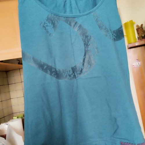 BodyTalk sports shirt used, turquoise, size S