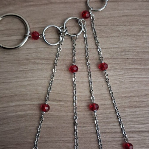 The Vampires Kiss gothic handmade chainmail choker