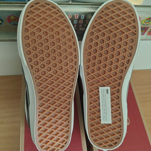 Vans Brooklyn Ls sneakers, black and white, size 38