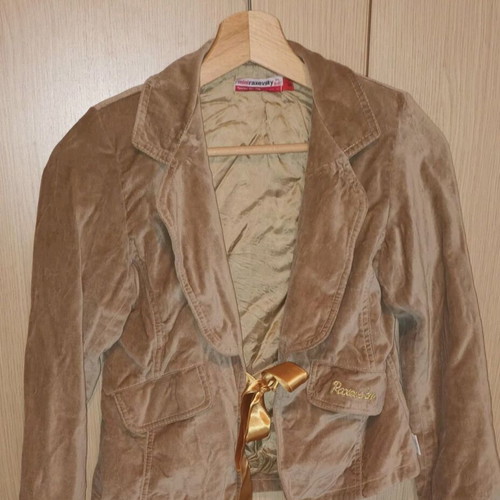 Velvet jacket Mini Raxevsky for 10-year-old girl like new, beige