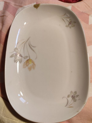 Vintage Oval Mini Porcelain Platter Schönwald Germany used, decorative