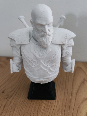 Φιγούρα Kratos από God of War 3d printed, καινούργια, ύψους 14 εκ με βάση