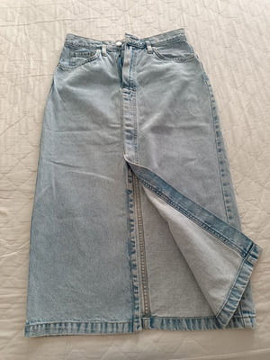 Midi denim φούστα Mango σαν καινούργιο, μπλε, μέγεθος S