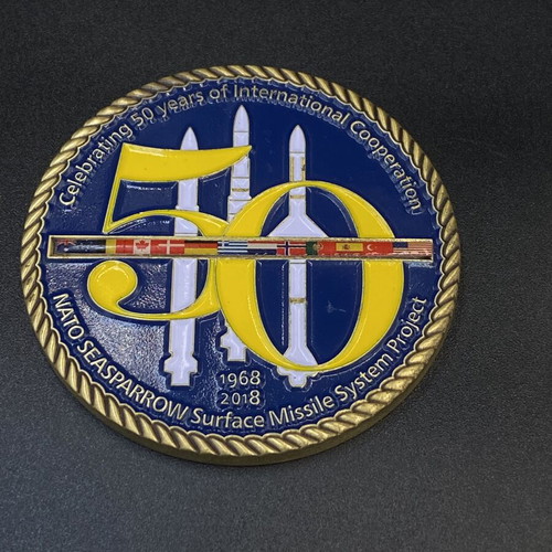 Challenge Coins NATO ESSM Seasparrow set like new