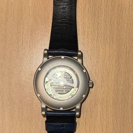 Emporio Armani Open-Heart AR60011 automatic watch new, leather