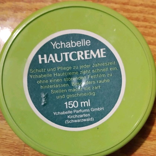 Care cream box used, plastic