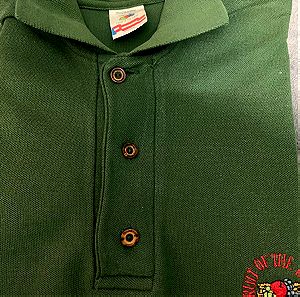 FRUIT OF THE LOOM POLO GREENmade in USA -XXL size