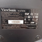 Viewsonic 17-inch computer monitor used